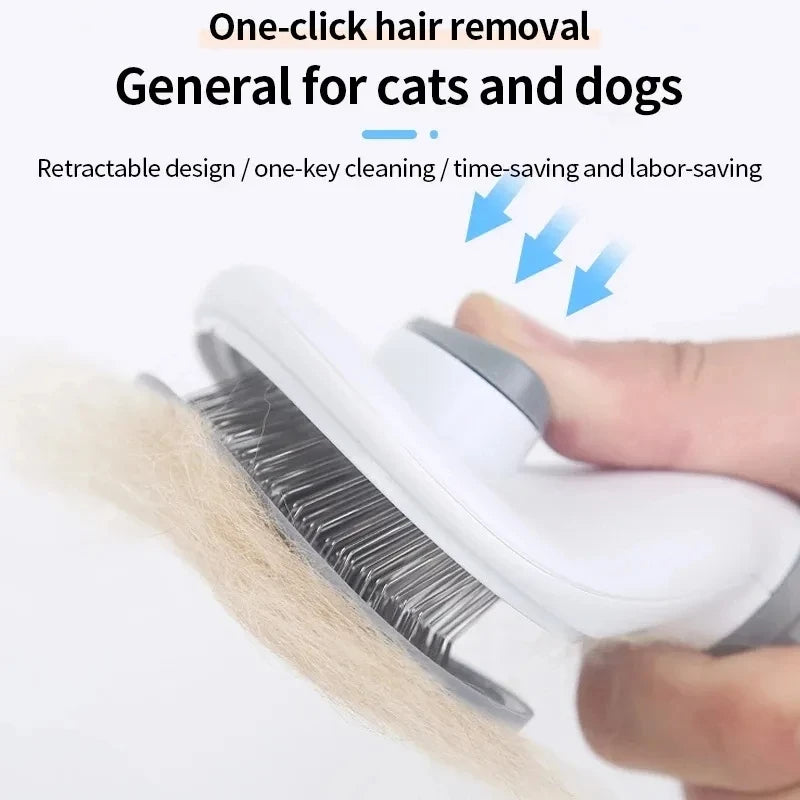 Self-cleaning Pet Hair Remove Comb Cat Slicker Brush Pet Hair
