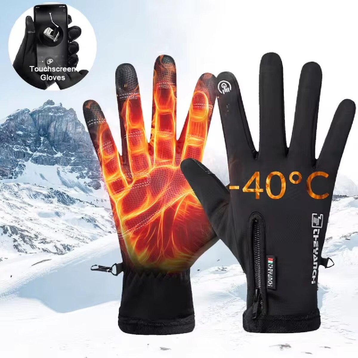 Stay Warm & Active This Winter! 🧤❄️ Waterproof, Thermal, Windproof Gloves with Touch Screen Feature – Perfect for Running, Hiking, Skiing & All Cold Weather Adventures! 🏃♂️⛷️ #WinterEssentials #StayWarm
