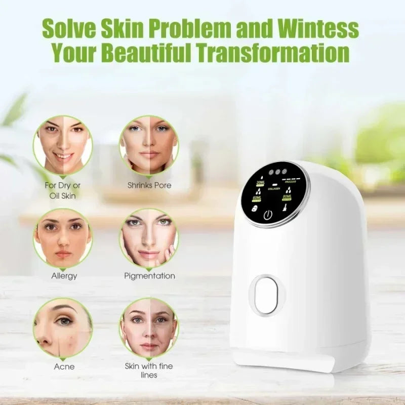 DIY Mask Machine Home Use Mask Making Vegetable Fruit Juice Milk Self-made Facial Mask Automatic Home Maker Customised SPA Care