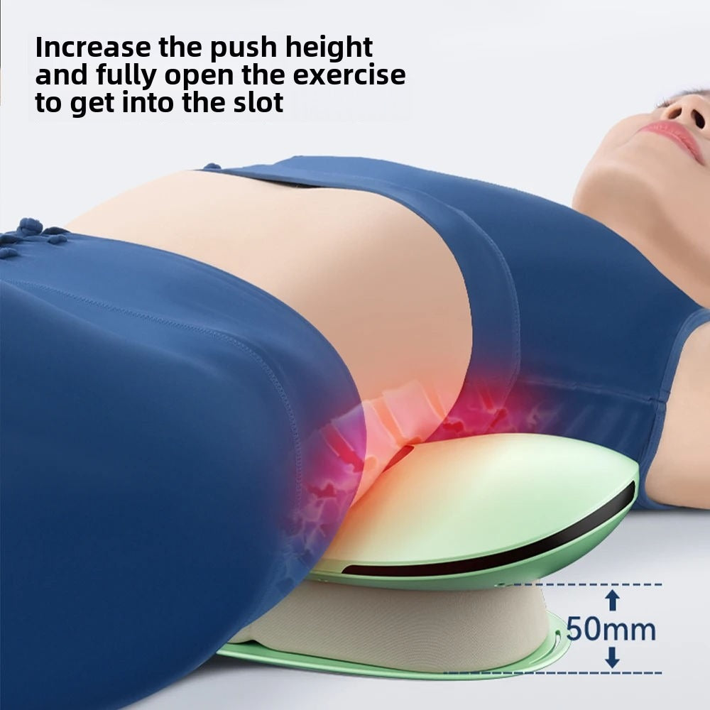 AIYORL Electric Lumbar Traction Massager Adjustable Vibration Waist Spine Support Back Massage Machine Waist Masajeador