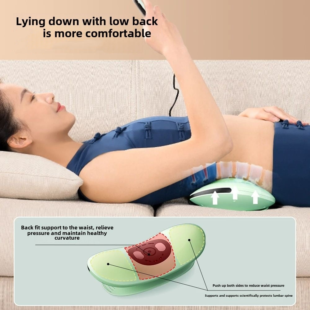 AIYORL Electric Lumbar Traction Massager Adjustable Vibration Waist Spine Support Back Massage Machine Waist Masajeador