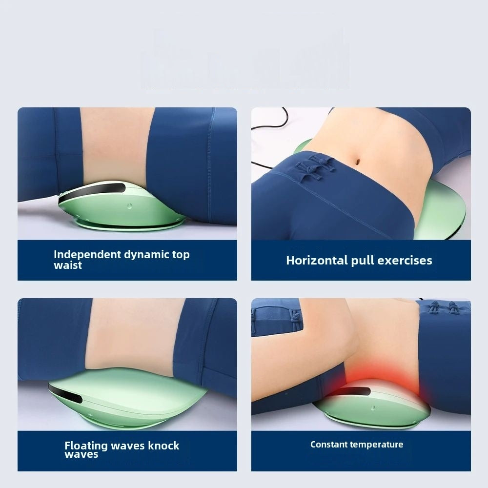 AIYORL Electric Lumbar Traction Massager Adjustable Vibration Waist Spine Support Back Massage Machine Waist Masajeador