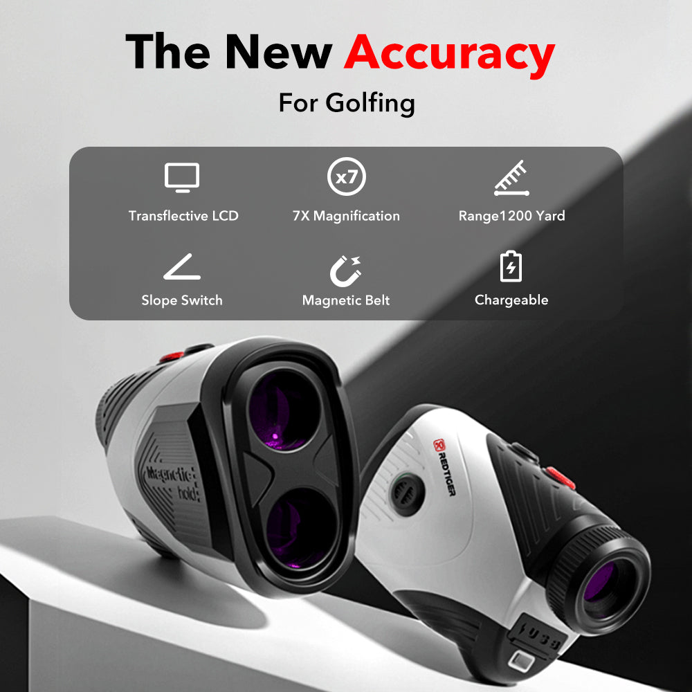 REVASRI 600M/Yard Golf Laser Rangefinder with Slope Compensation Flagpole Lock Vibration USB-C Rechargeable for Golfing