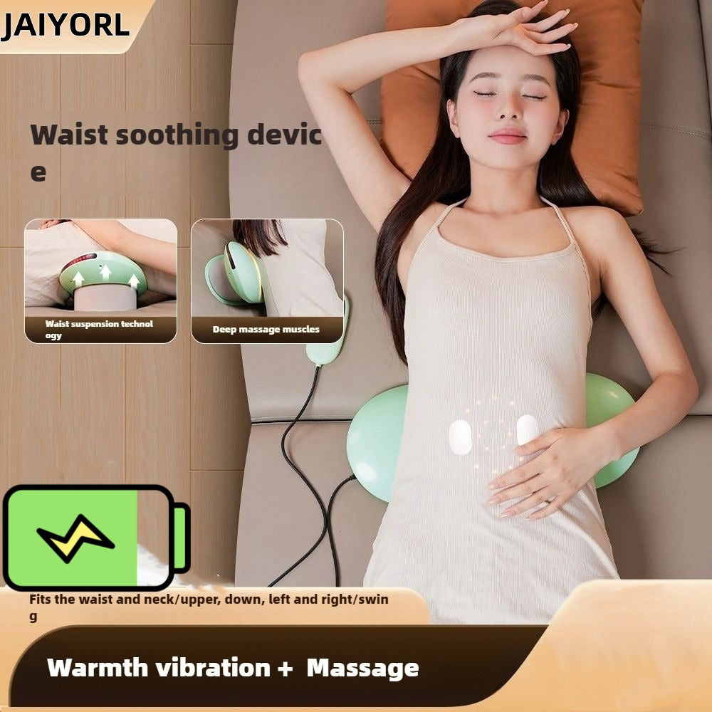 AIYORL Electric Lumbar Traction Massager Adjustable Vibration Waist Spine Support Back Massage Machine Waist Masajeador