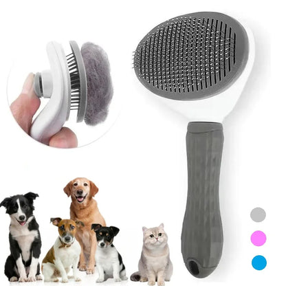 Self-cleaning Pet Hair Remove Comb Cat Slicker Brush Pet Hair